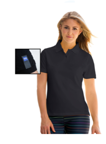 Women's Performance Polo Shirt black XL foto del producto Front View L
