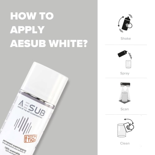 AESUB White, 12 latas foto del producto Back View L