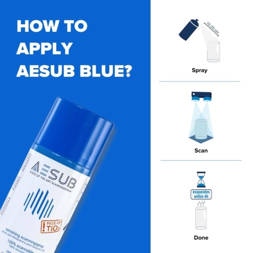 AESUB Blue, 12 latas foto del producto Back View L