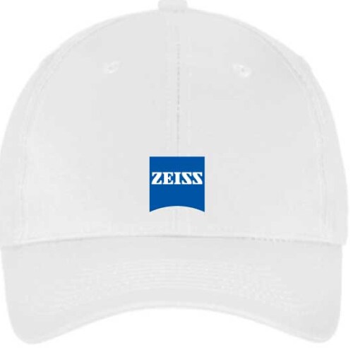 Structured Brushed Twill Ball Cap white foto del producto Front View L