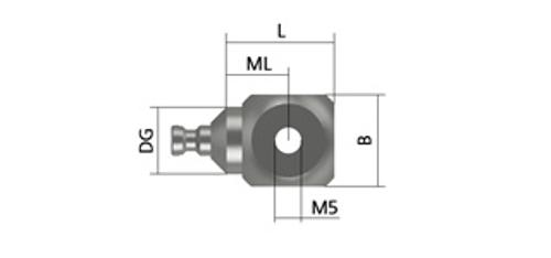 M5, Inserts with cone adapter, titanium foto del producto