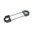 Slotted clamp bracket, adjustable, 180 mm foto del producto
