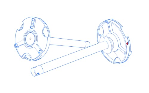 Plato adaptador VAST XXT TL4 con adaptador para elementos giratorios