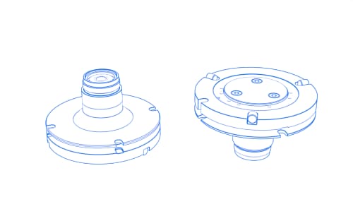 Platos adaptadores para cabezal de sensor de temperatura RST-T